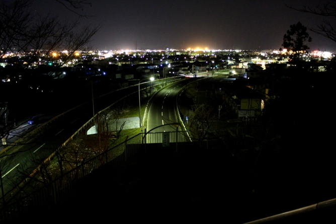 八太郎ケ丘公園、八戸市内側の眺望